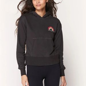 Spiritual Gangster Charcoal Hoodie with Colorful Patch